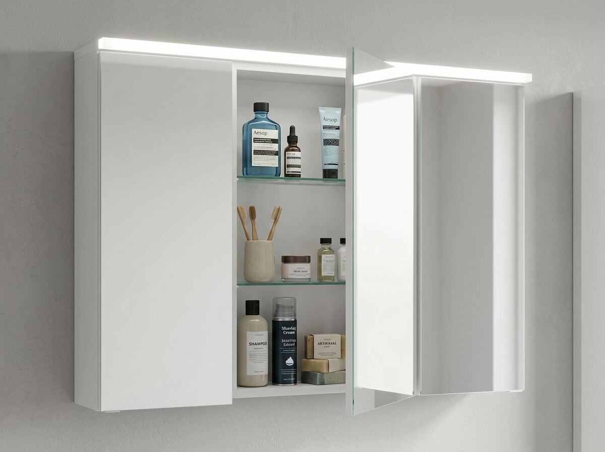 Spiegelkasten met verlichting